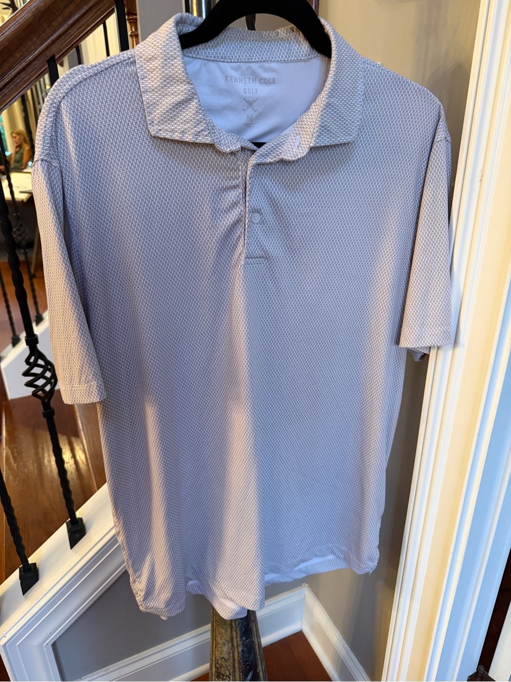 Kenneth Cole Light Gray Men's Performance Polo